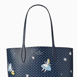 Alice in Wonderland Kate Spade Tote W/ wristlet